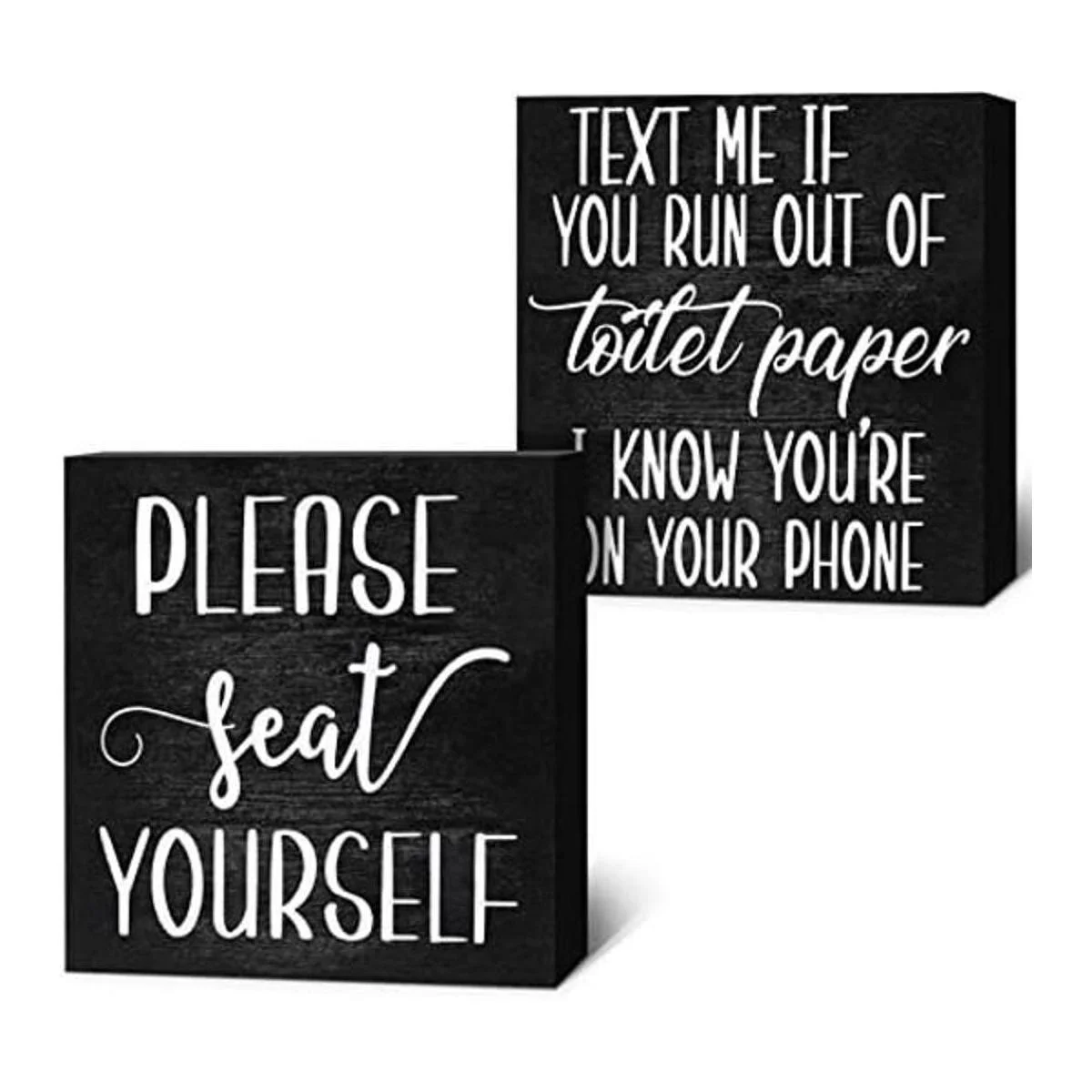 2 letreros divertidos de baño de casa de campo letrero de_1