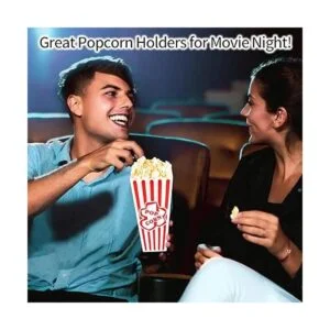 Contenedores de plástico para palomitas de maíz a rayas_3