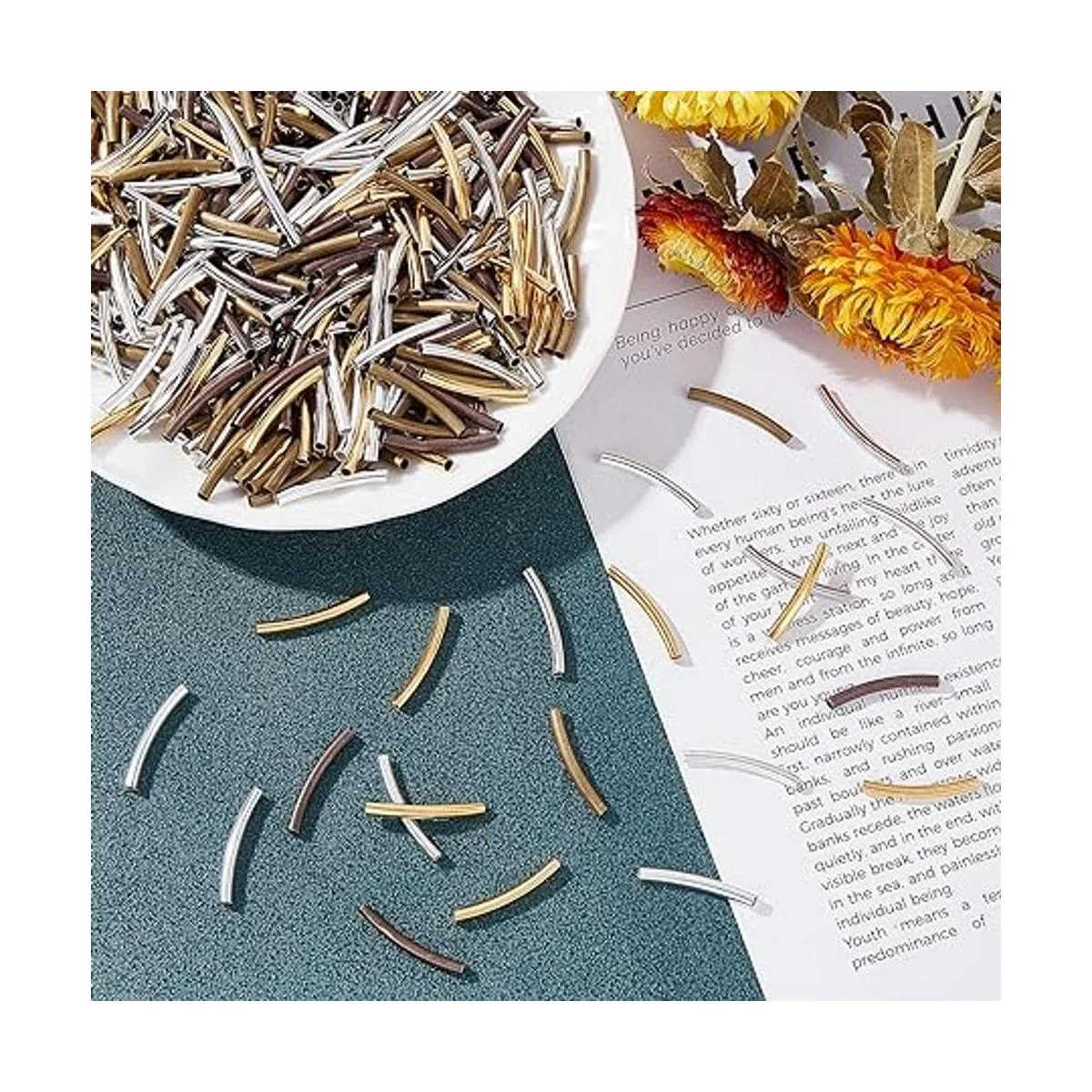 PH PandaHall 500 cuentas espaciadoras de tubo de fideos 5_6