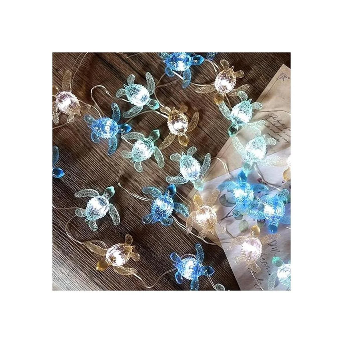 Decoración temática del océano Tortuga en la playa Luces_2
