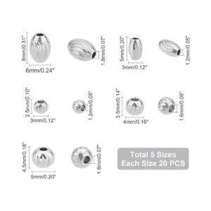 UNICRAFTALE Acerca de 100 piezas de 5 tamaños de 3 a 0.315_4