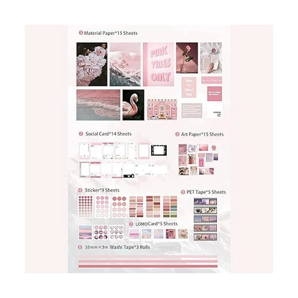 MAXLEAF Paquete de 64 piezas literarias de estilo vintage_3