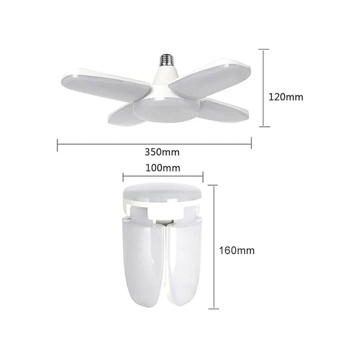 FOROUREYES El nuevo ventilador plegable de 60 W blanco_3