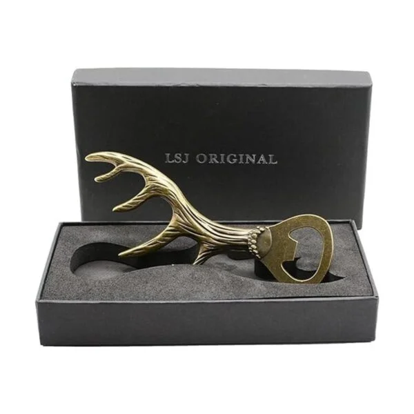 Deer Antler Abridor de botellas de cerveza para bar_4