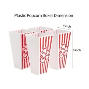 Contenedores de plástico para palomitas de maíz a rayas_2