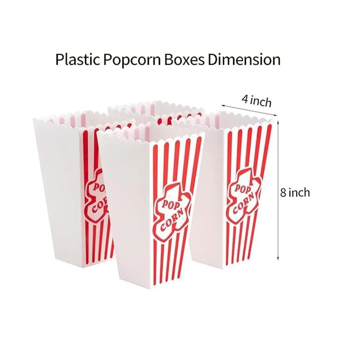 Contenedores de plástico para palomitas de maíz a rayas_2
