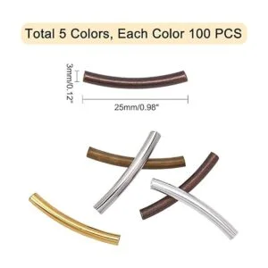 PH PandaHall 500 cuentas espaciadoras de tubo de fideos 5_3