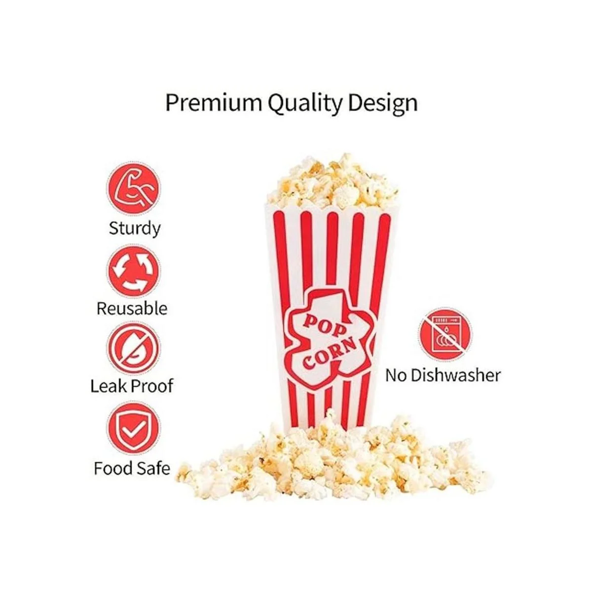 Contenedores de plástico para palomitas de maíz a rayas_5