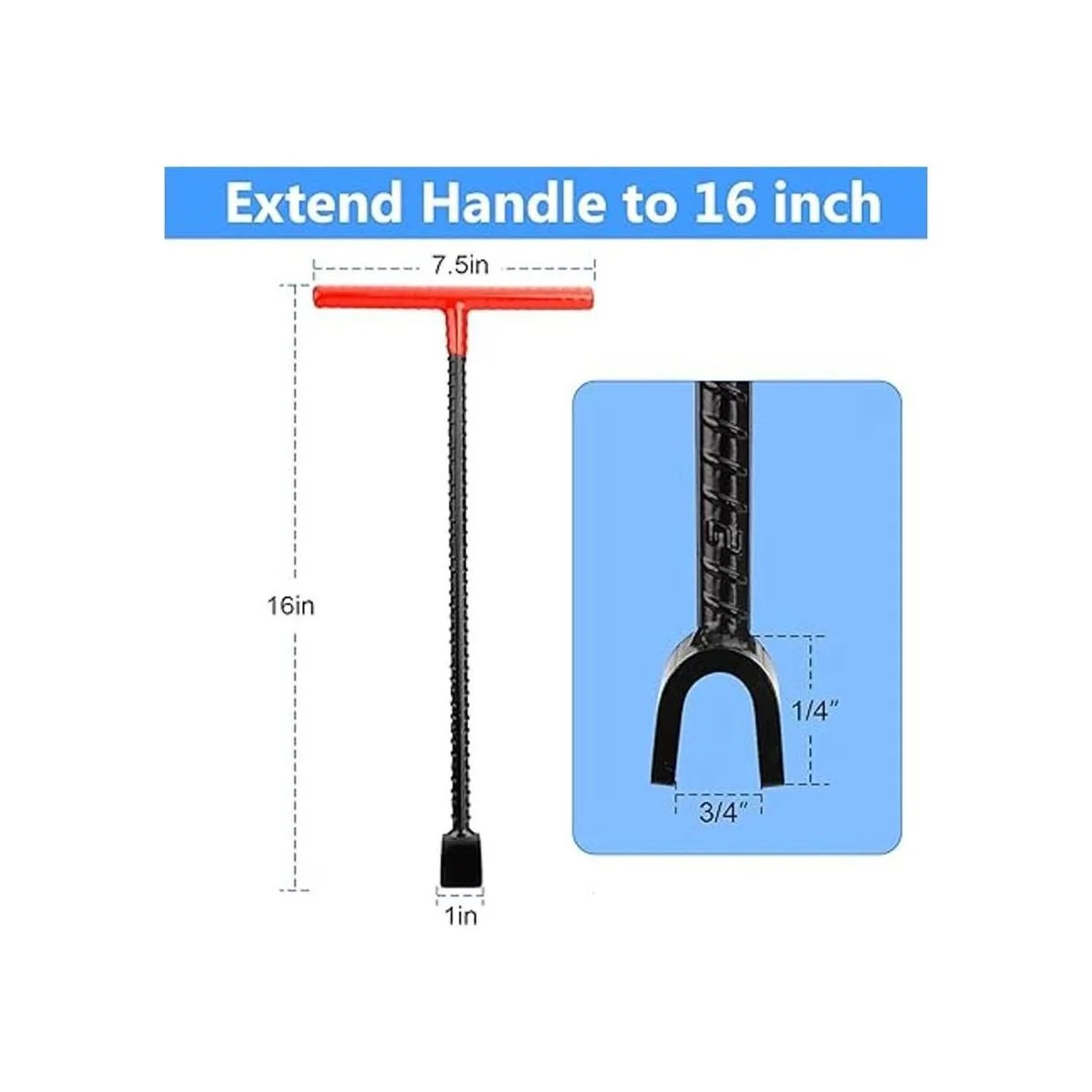 Eapele Llave para medidor de agua de 16 pulgadas mango en_2
