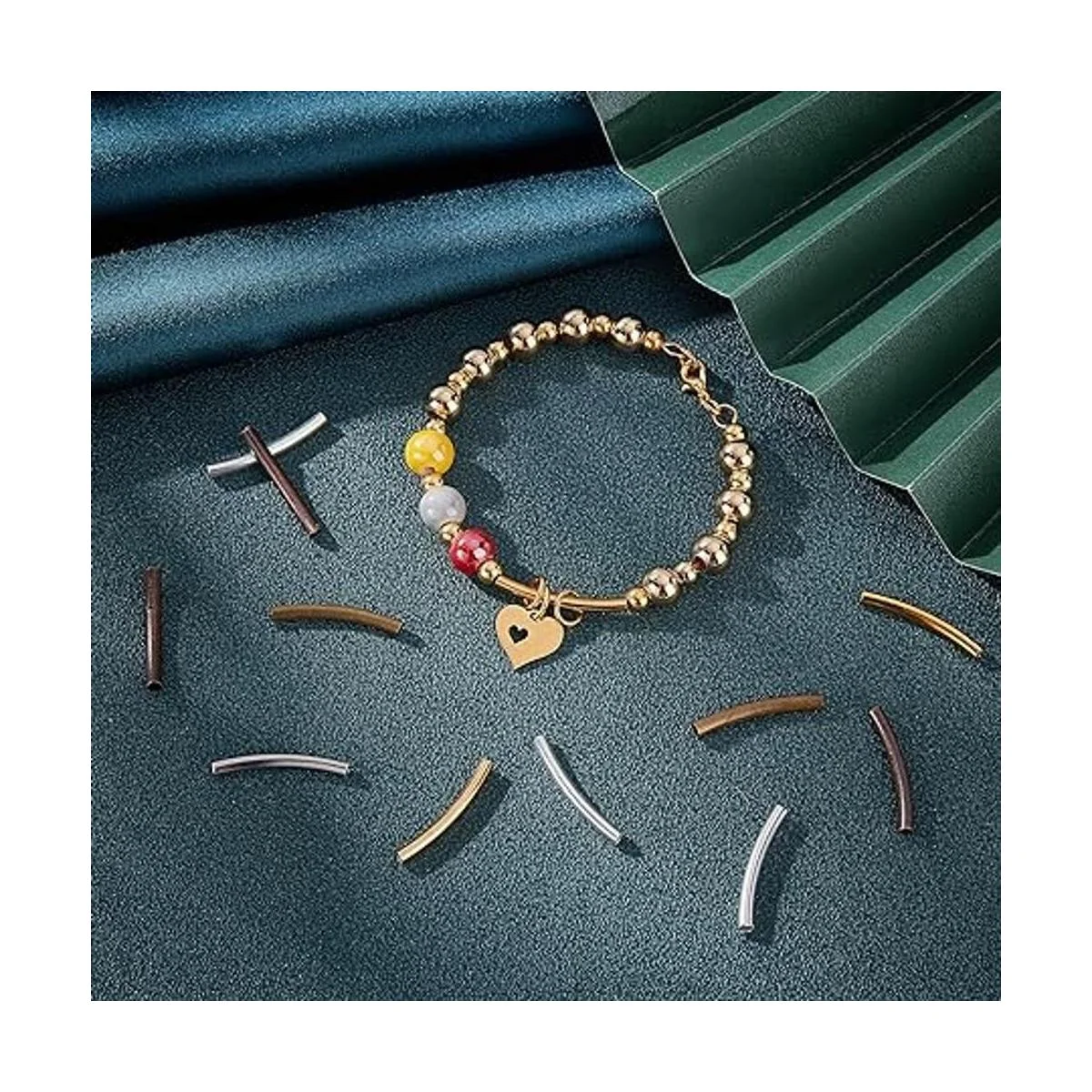 PH PandaHall 500 cuentas espaciadoras de tubo de fideos 5_2