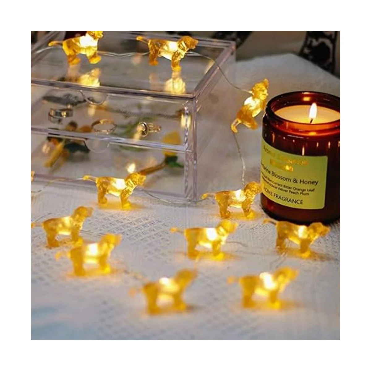 JASHIKA Labrador Retriever Cadena de luces decorativas_7