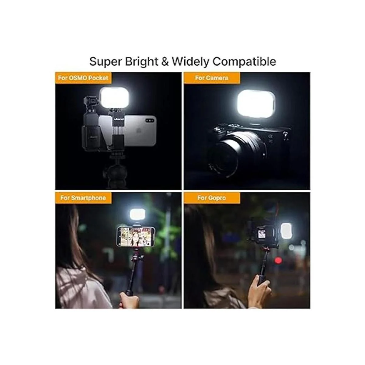 Vlogging Light PICTRON VL28 Luz LED para iPhone Mini Luz_6