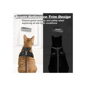 Supet Juego de arnés y correa para gatos pequeños a_5