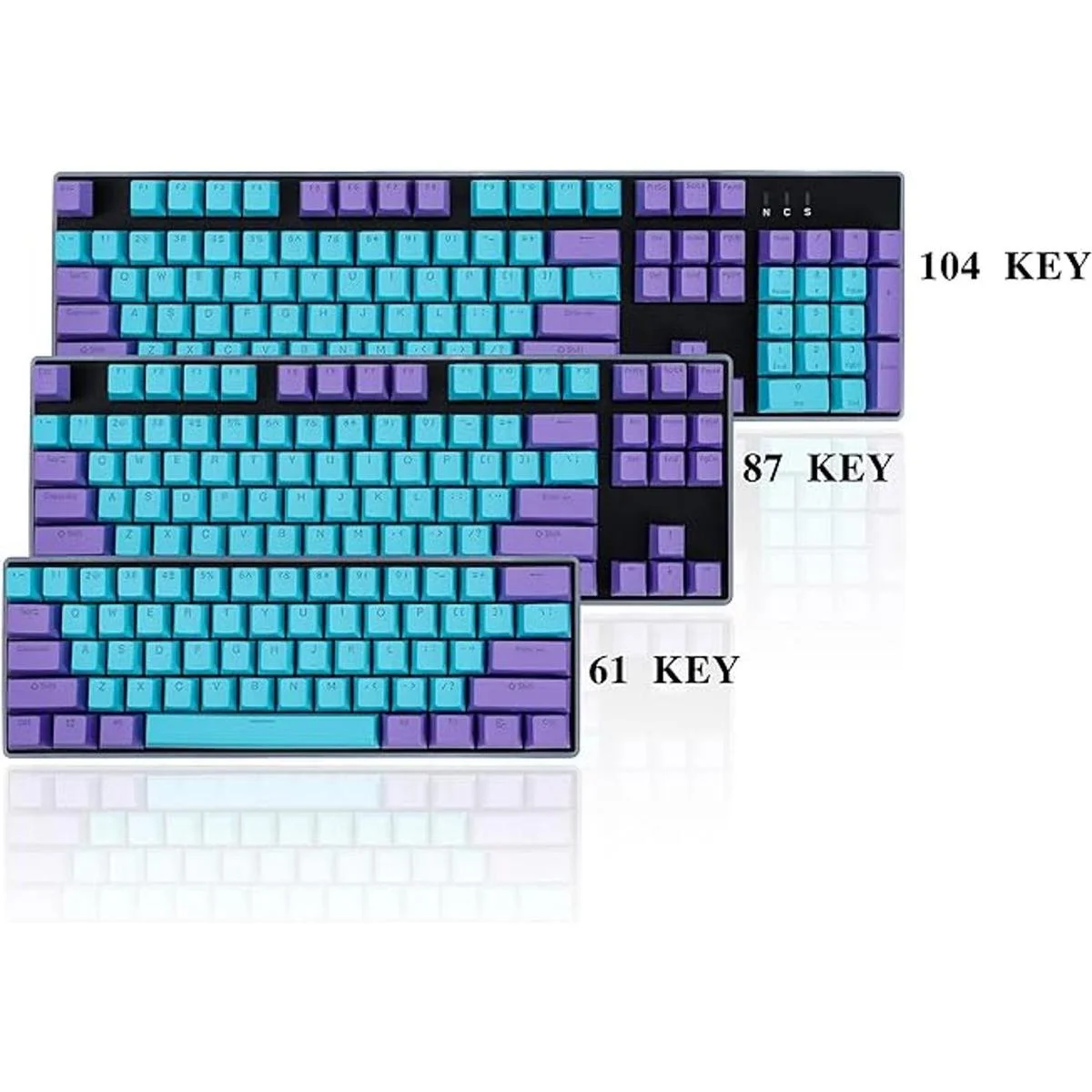 Ussixchare Keycaps Juego de teclas PBT con_7