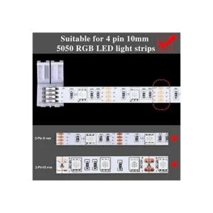 5050 Kit de conector de tira LED RGB de 4 pines que_3