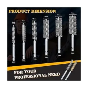 Juego de cepillos de taladro de bronce cepillo de_2