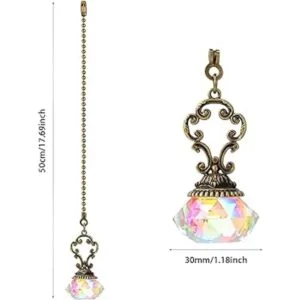 4 cadenas de cristal con colgante de cadena de extensión_2