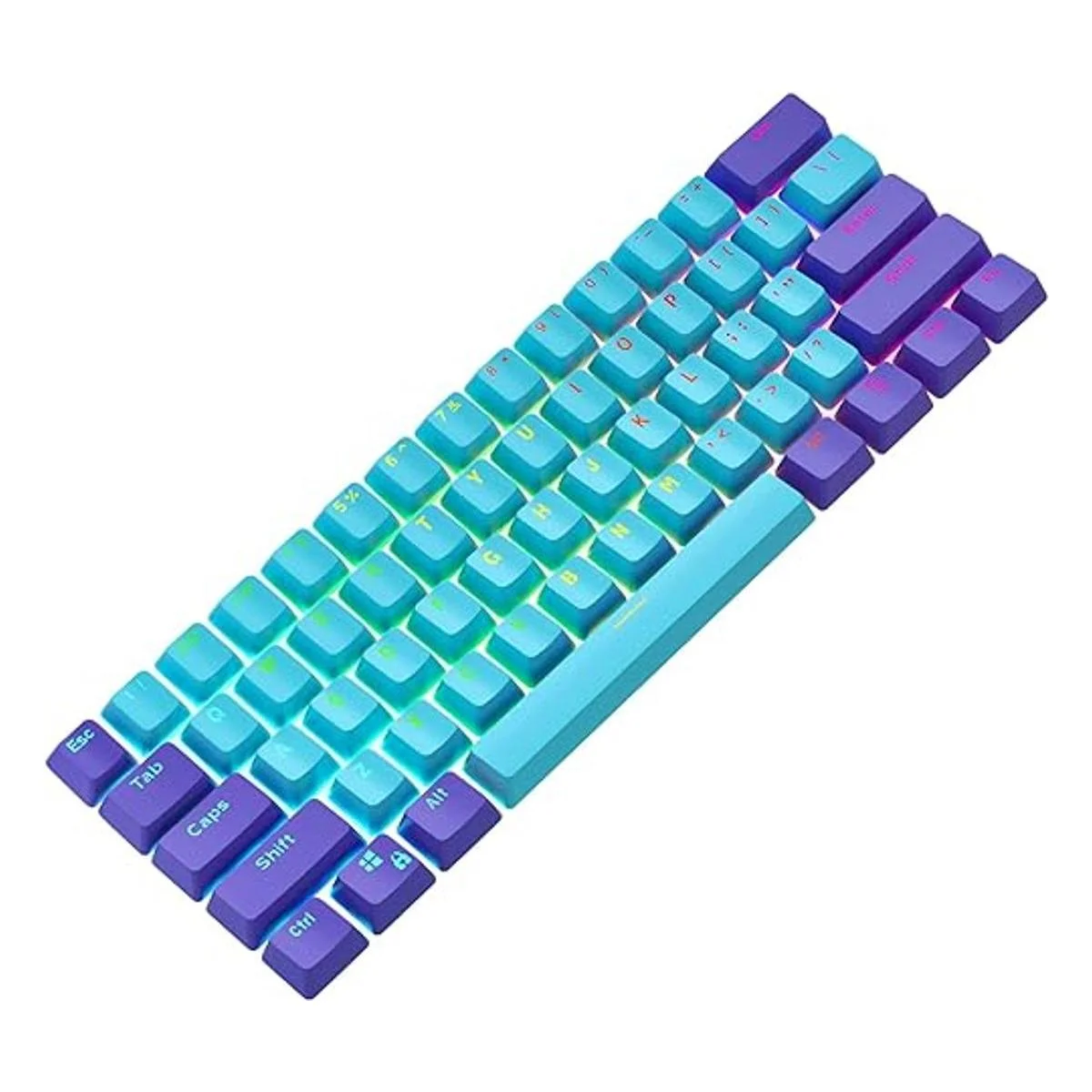 Ussixchare Keycaps Juego de teclas PBT con_1