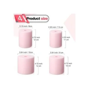 Honoson 4 tamaños 8 piezas de insertos de vaso de espuma_2