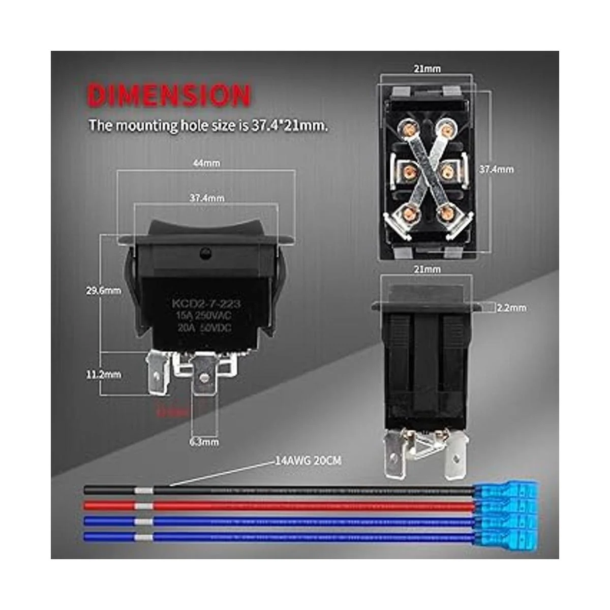 DaierTek Interruptor basculante de polaridad inversa 30_2