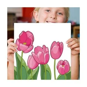 Dynippy Pintura al óleo enmarcada por números para niños y_5