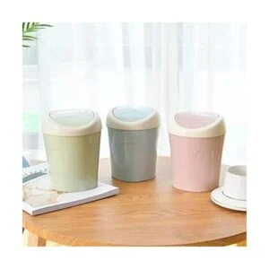 SITAKE 3 cubos de basura de plástico mini con 6 rollos de_6