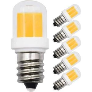 Paquete de 5 bombillas LED E12 de 2 W equivalentes a 20 W_1