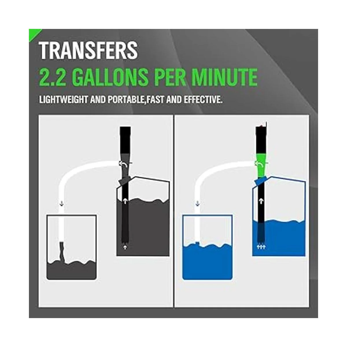 SWANLAKE GARDEN TOOLS Bomba de batería portátil bomba de_6