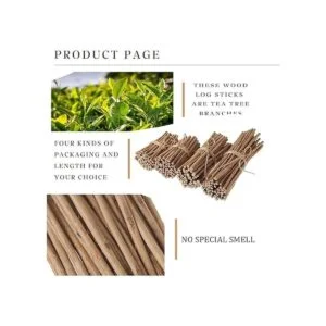 YPZAKA Palitos de madera sin terminar de 7.8 pulgadas de_3