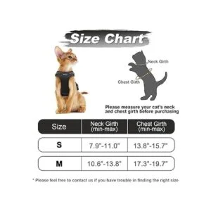 Supet Juego de arnés y correa para gatos pequeños a_7