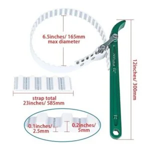 Skelang Llave de correa ajustable de 12.0 in con_3