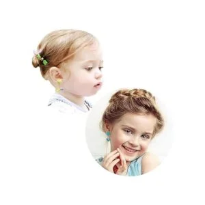 EleMirsa 12 pares de aretes con clip para niñas recuerdos_4