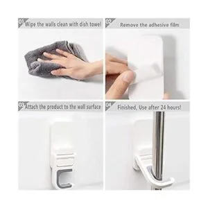 Soporte para escoba soporte para trapeador autoadhesivo_4