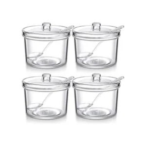 Azucarero de acrílico transparente con tapa cuchara de_1