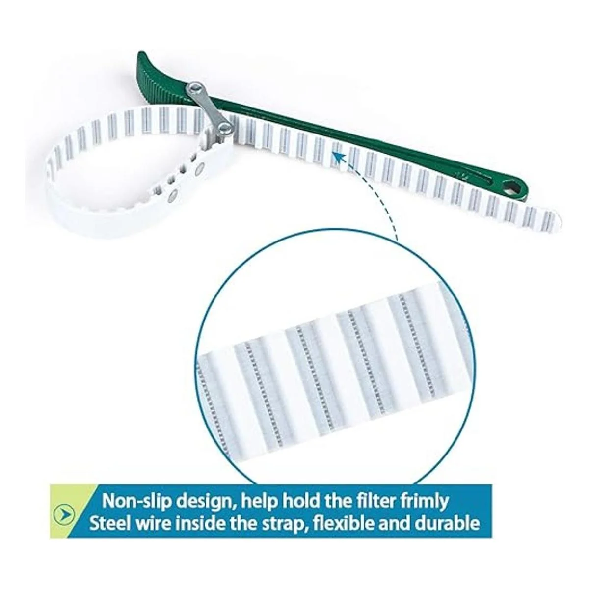 Skelang Llave de correa ajustable de 12.0 in con_4