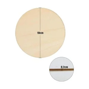 SKPPC 80 piezas de círculos de madera sin terminar de 4_2