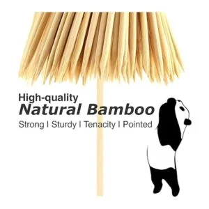 Brochetas de bambú naturales de 12 pulgadas 200 piezas_3