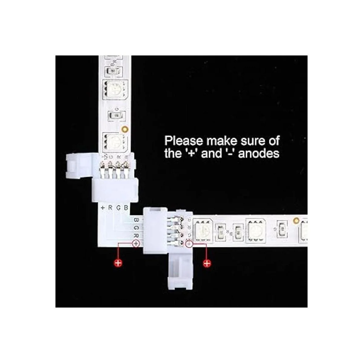 5050 Kit de conector de tira LED RGB de 4 pines que_2