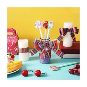 6 rollos de cintas de fiesta mexicanas con rayas de arco_3