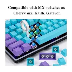 Ussixchare Keycaps Juego de teclas PBT con_5