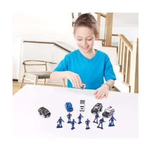 Juego de 14 unidades de vehículos de camión de rescate de_6