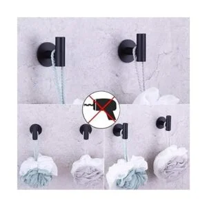 GERZWY Ganchos de pared adhesivos para colgar toallas de_2