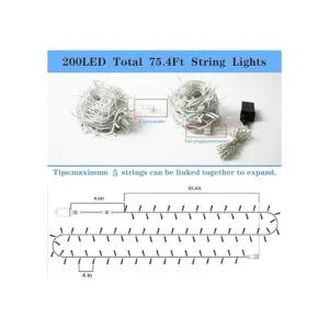 Decoraciones del 4 de julio luces rojas blancas y_6