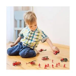 Juego de 14 unidades de vehículos de camiones de bomberos_5