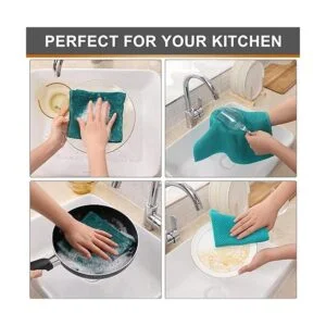 Paños de cocina 100 de tejido gofre paquete de 6_4