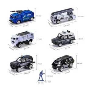 Juego de 14 unidades de vehículos de camión de rescate de_7