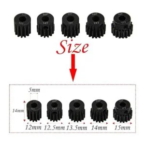 Juego de 5 piñones ShareGoo acero 32P 0.197 in piñón_4