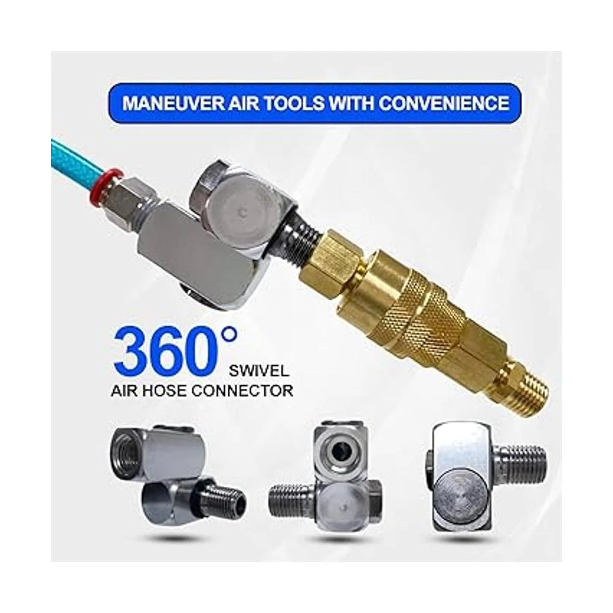 LE LEMATEC Kit de conexión de aire giratorio con adaptador_5