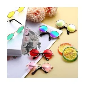 15 piezas pequeñas gafas de sol para mascotas retro perro_7