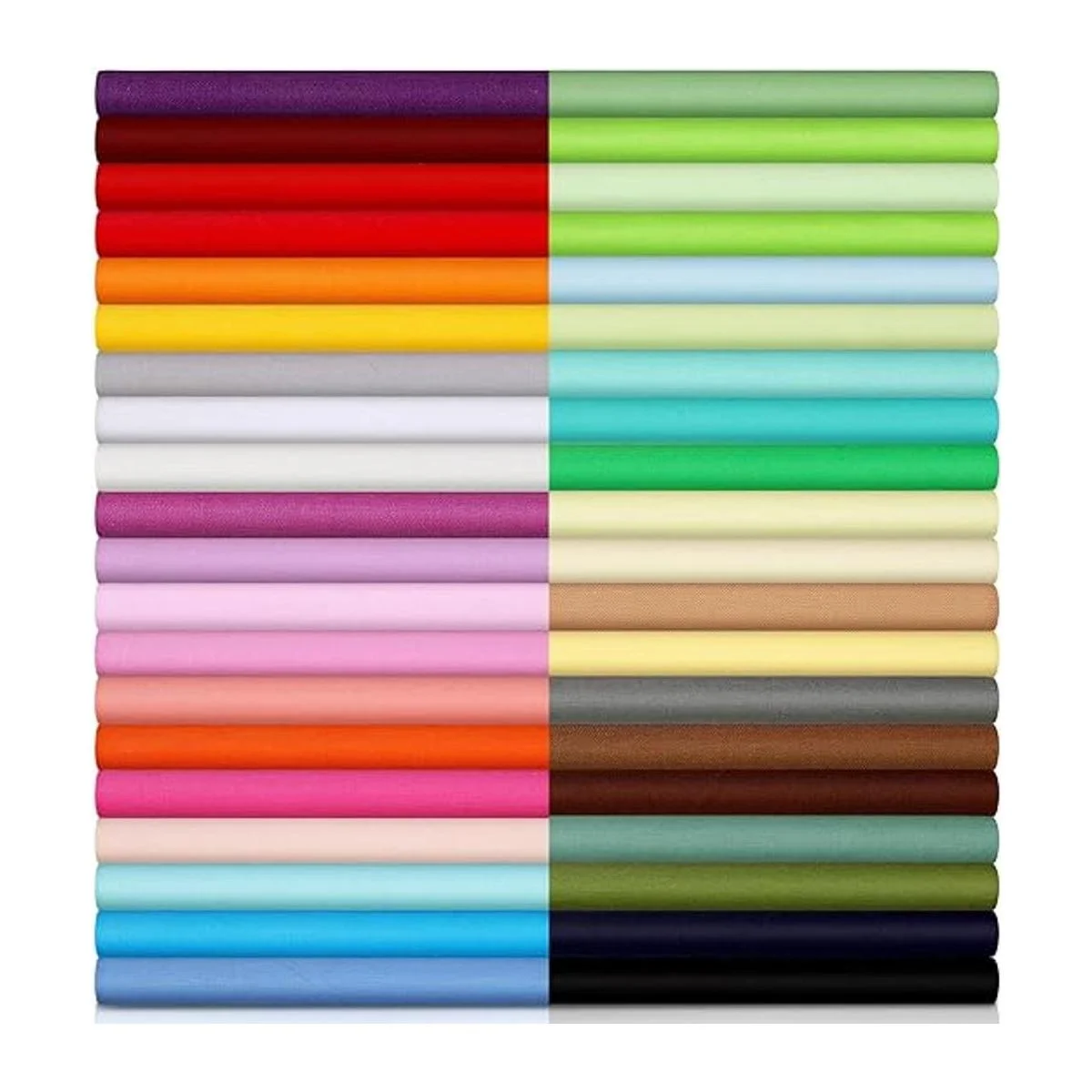 Macarrie Paquete de 40 piezas de tela de color sólido de_1